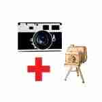 COMBO Tapete Decorativo + Rompecabezas 3D Cámara Fotográfica