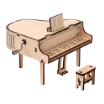 Caja Musical Piano para Armar