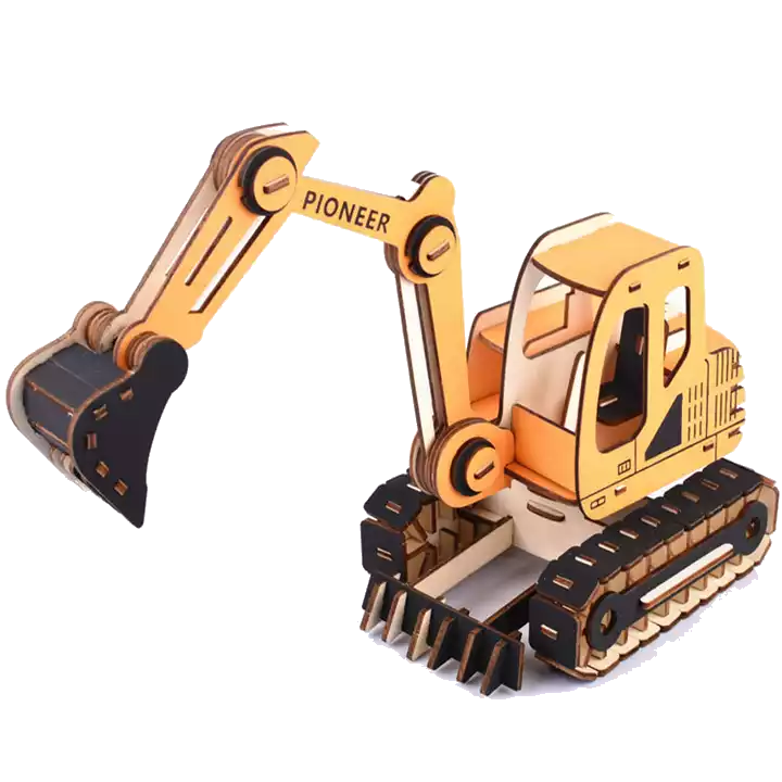 Rompecabezas Armable Excavadora 3D