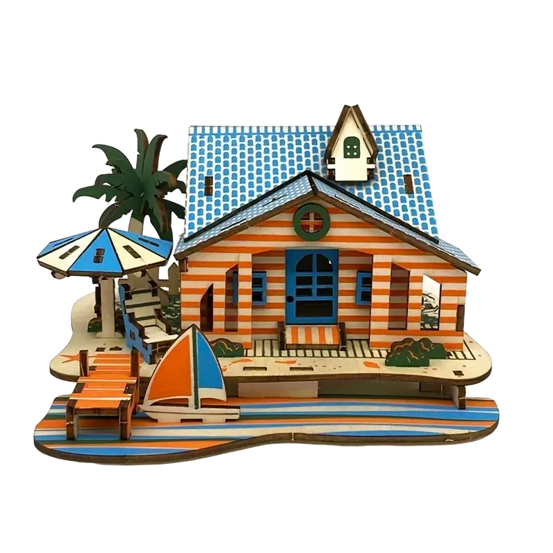 Rompecabezas Armable Casa Tipo Playera 3D